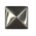 Paalornament RVS pyramide 71x71mm