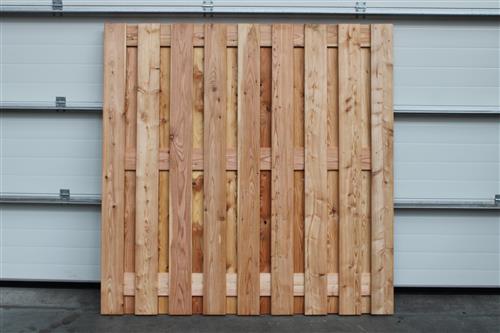 Tuinscherm Lariks/Douglas recht 180x180cm (17pl)