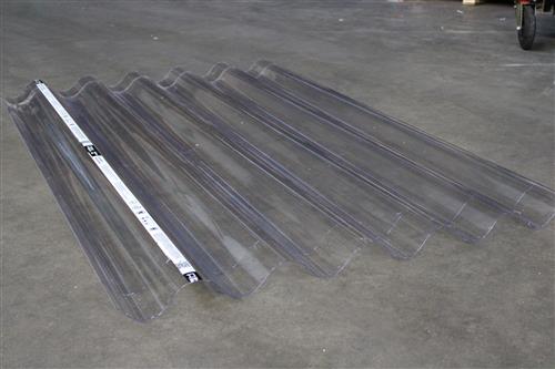 Golfplaat enkelwandig polycarbonaat 305x110cm