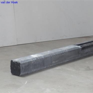 Paal beton antraciet 100x100mm x 278cm hoekpaal